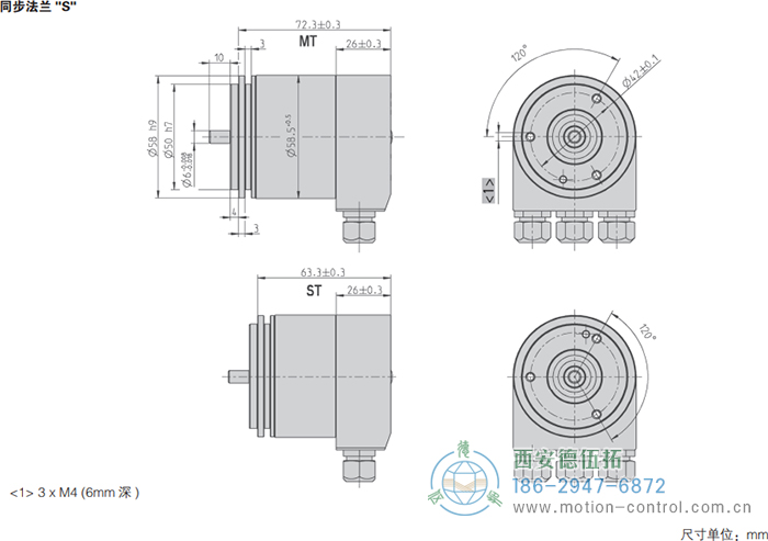 AC58-BiSS/SSI光電絕對(duì)值通用編碼器(同步法蘭S)AC58-BiSS/SSI光電絕對(duì)值通用編碼器